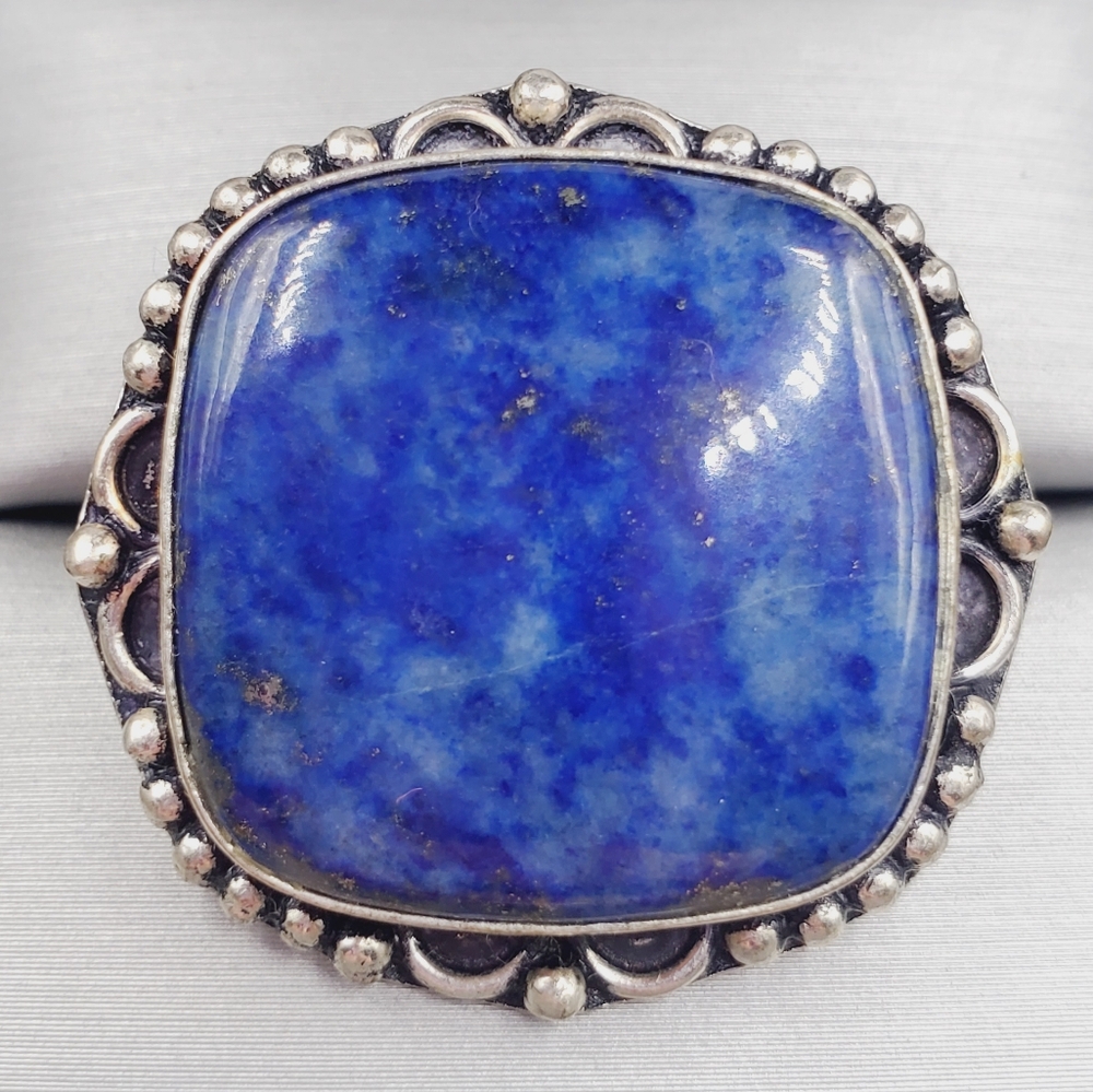 Blue Lapis Lazuli Statement Ring